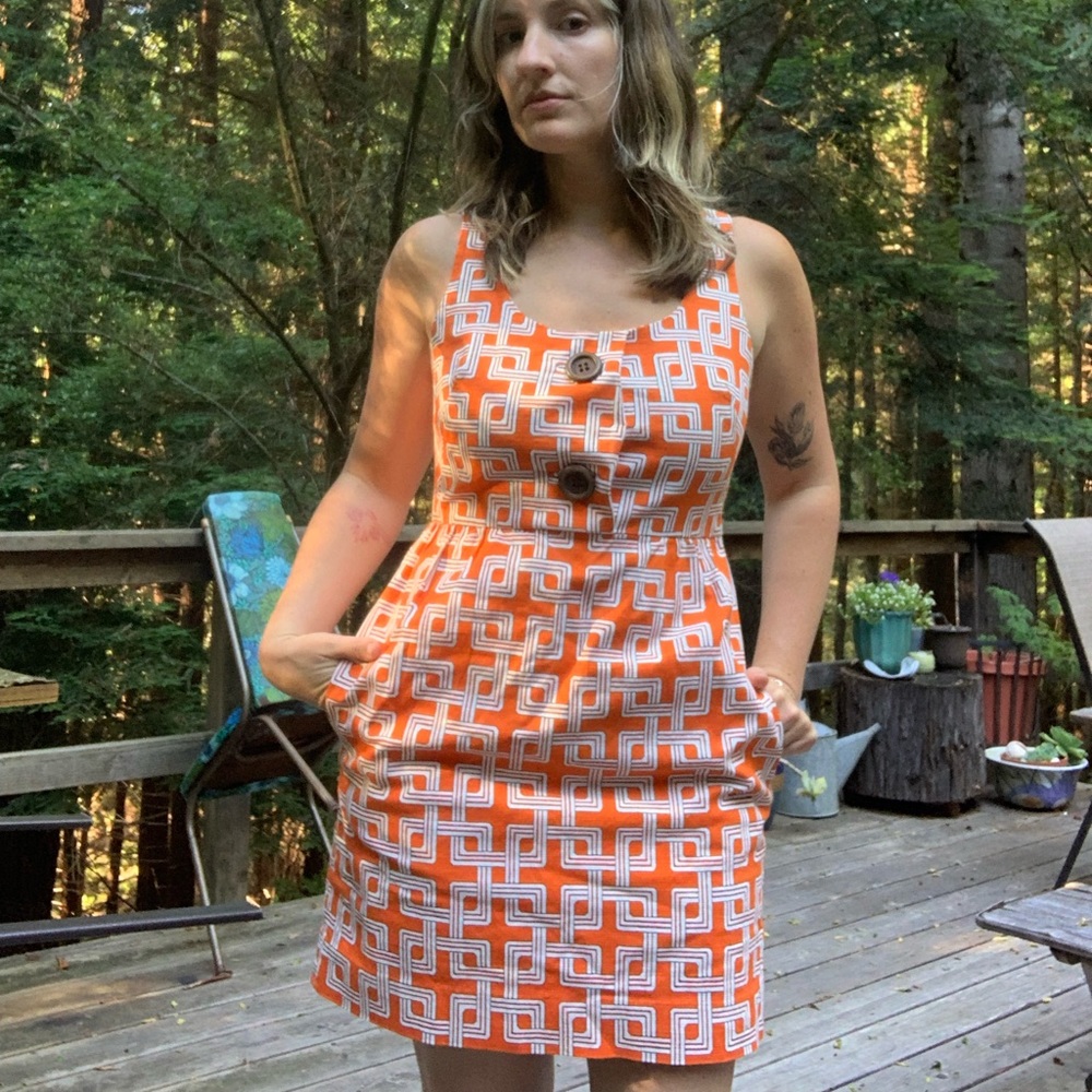 🍊Vintage Milly Geometric Mini Dress🍊